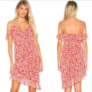 Lovers + Friends x Revolve Adley Valentine Pink Floral Ruffle Dress
